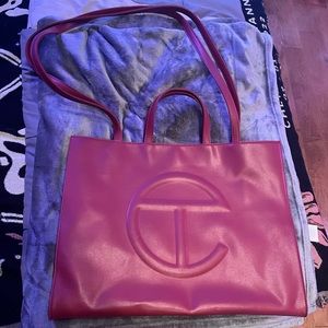 Large Ox Blood Telfar Shopping Bag